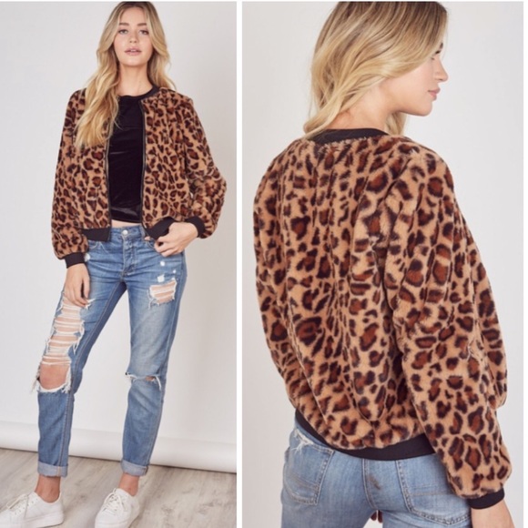 Jackets & Blazers - 🆕LAST ONE, Leopard print faux fur print jacket